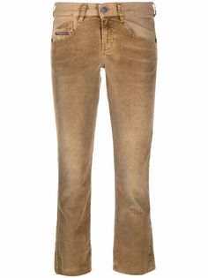Diesel расклешенные укороченные джинсы