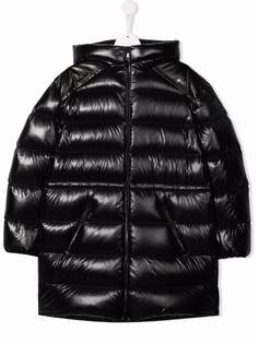 Moncler Enfant длинный пуховик