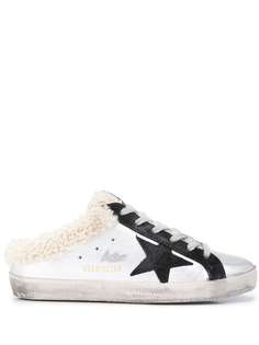 Golden Goose слипоны с мехом