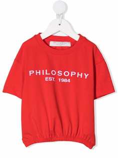 Philosophy Di Lorenzo Serafini Kids топ с логотипом и вышивкой