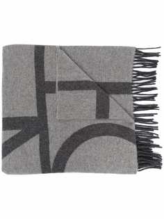 Totême шерстяной шарф с бахромой Toteme