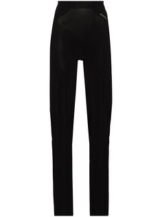 Marine Serre waistband print fitted track trousers