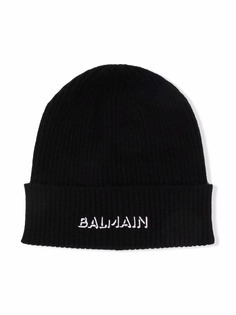 Balmain Kids шапка бини с вышитым логотипом