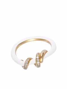 Bea Bongiasca кольцо Baby Vine из желтого золота с бриллиантами