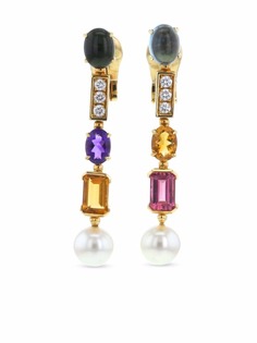 Bvlgari Pre-Owned серьги Allegra из желтого золота