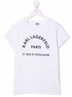 Karl Lagerfeld Kids футболка с логотипом