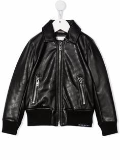 Givenchy Kids куртка-бомбер с принтом