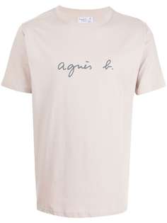 agnès b. футболка с логотипом