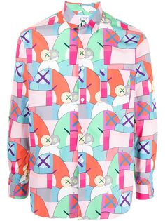 Comme Des Garçons Shirt рубашка с графичным принтом