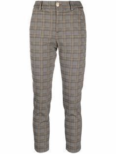 LIU JO укороченные брюки в клетку