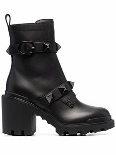 Valentino Garavani ботинки Roman Stud 85 в стиле милитари