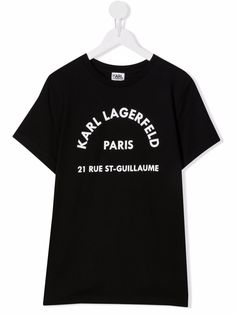 Karl Lagerfeld Kids футболка с логотипом