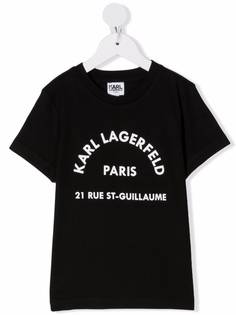 Karl Lagerfeld Kids футболка с логотипом