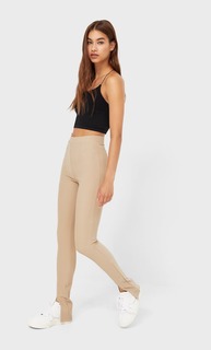 Stradivarius Бесшовный Топ С Декоративной Деталью На Спине Черный Xl