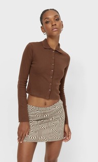 Stradivarius Юбка Мини С Принтом «Зебра» Multicolor L