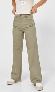 Stradivarius Брюки Из Твила Хаки 34