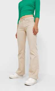 Stradivarius Расклешенные Брюки Multicolor 34