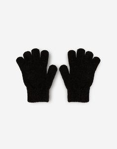 Чёрные перчатки для девочки Gloria Jeans