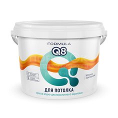 Краска водоэмульсионная Formula Q8 для потолка, 3 кг