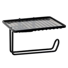 Держатель для туалетной бумаги с полкой Trait BRW-19009-06, черный