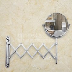 Зеркало с держателем настен, кругл, металлик, Frap, F6408