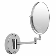 Зеркало с держателем, кругл, металлик, Frap, F6108
