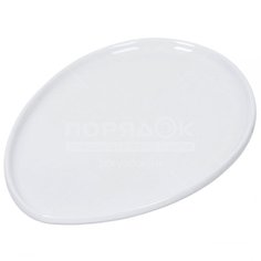 Блюдо керамика, овал, 34 см, бел, Daniks, Грейс, Y4-3742