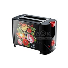 Тостер Василиса ВА-102 Жостово черный, 0.7 кВт