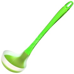 Половник Daniks НG01-50G силиконовый с зеленой пластиковой ручкой