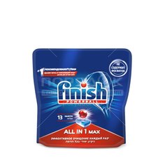 Таблетки для посудомоечной машины Finish All in1 Max, 13 шт