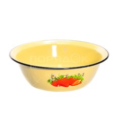 Миска эмал сталь, кругл, 28 см, 3.5 л, СтальЭмаль, 1с9с