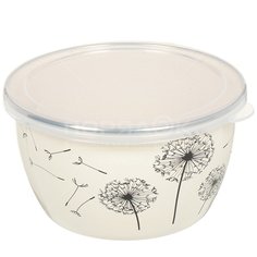 Миска эмал сталь, кругл, 14 см, 1.1 л, с крыш, Одуванчик, Metrot, 340966