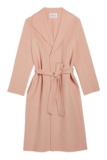 Розовое пальто с поясом Claudie Pierlot