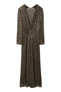 Золотистое платье с V-образным вырезом Gerard Darel