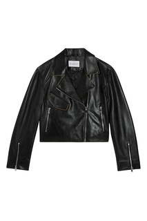 Черная укороченная куртка-косуха Claudie Pierlot
