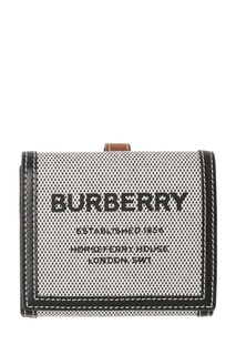 Складной бумажник из парусины с надписями Burberry