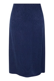 Синяя юбка с однотонным принтом Gerard Darel