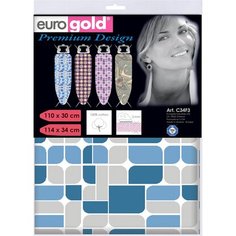 Чехол для гладильной доски EUROGOLD Premium Design 114х34 см