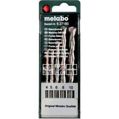 Набор сверл по бетону METABO 4-10 мм 5 шт
