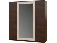 Шкаф «аврора» (империал) коричневый 201x212x58 см. Imperial
