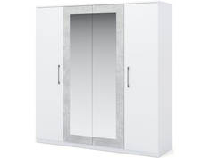 Шкаф «аврора» (империал) белый 201x212x58 см. Imperial