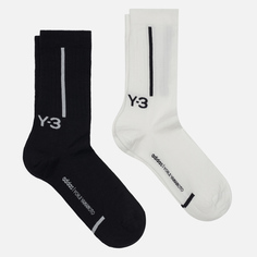 Комплект носков Y-3 Crew 2-Pack, цвет чёрный, размер 37-39 EU