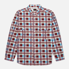 Мужская рубашка Levis Skateboarding LS Woven Printed, цвет бордовый