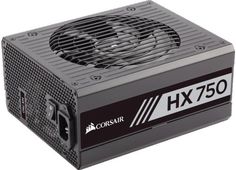 Блок питания ATX Corsair HX750 CP-9020137-EU 750W, Active PFC, 135mm Fan, 80 Plus Platinum [] Retail
