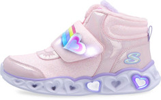Кроссовки высокие утепленные для девочек Skechers Heart Lights, размер 31.5