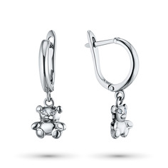 Серьги из серебра с бриллиантами э0601сг04202797 ЭПЛ Якутские Бриллианты