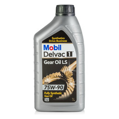 Масло трансмиссионное синтетическое MOBIL Delvac 1 Gear Oil LS, 75W-90, 1л [153469]