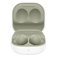 Гарнитура Samsung Galaxy Buds 2, Bluetooth, вкладыши, оливковый/белый [sm-r177nzgacis]