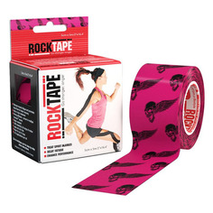 Тейп кинезио Rocktape Classic 5м 5см розовый/черный (21636)