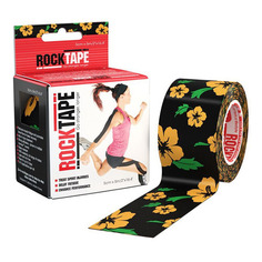 Тейп кинезио Rocktape Classic 5м 5см черный/красный (21651)